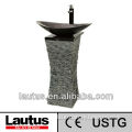 Lautus Oval shaped carved marble sink bathroom sinks